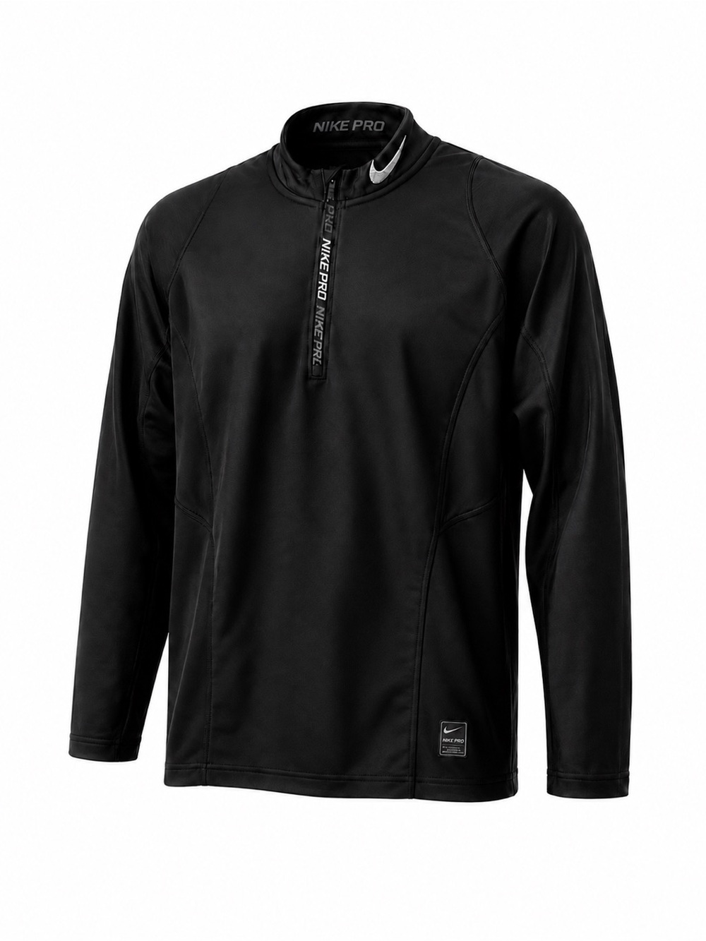 Nike Pro Men's Hyperwarm Fitted Athletic
Quarter zip Pull over Long Sleeve small